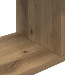vidaXL Wandplank Artisanaal eiken 60 x 11 x 60 cm Bewerkt hout