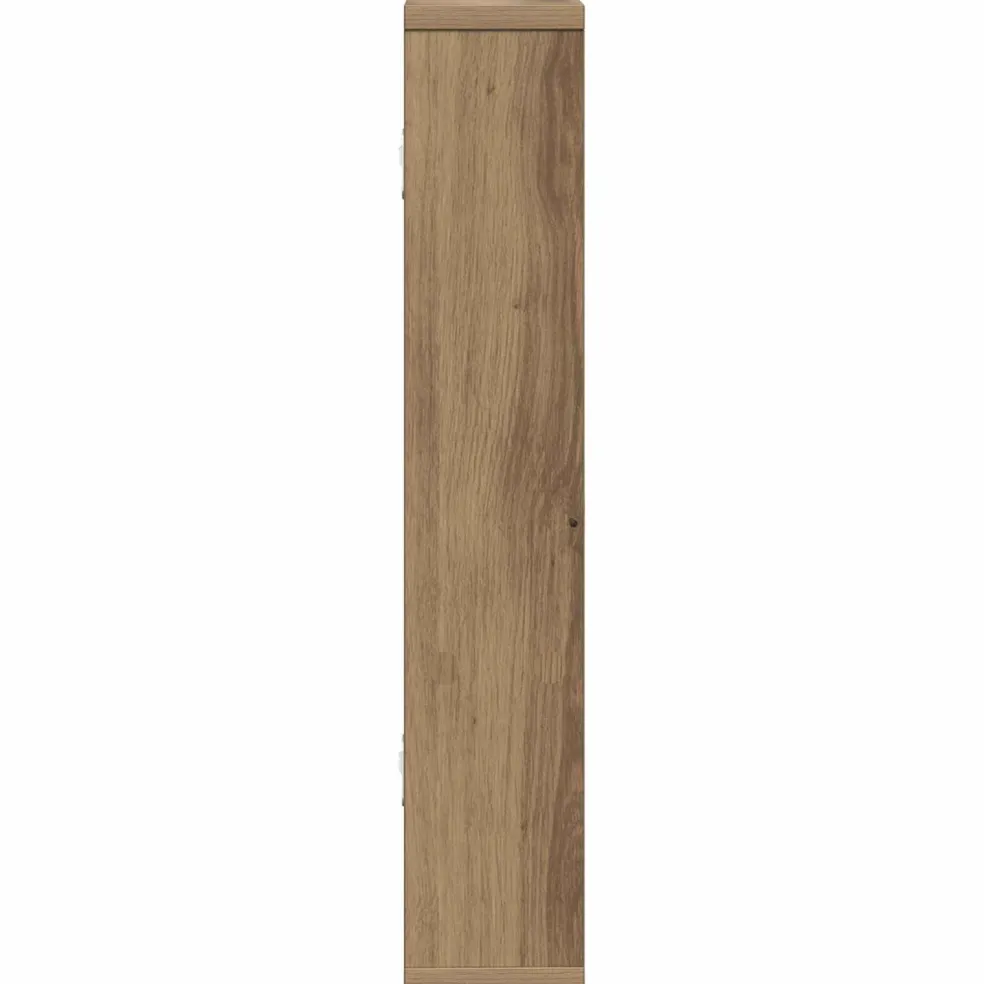 vidaXL Wandplank Artisanaal eiken 60 x 11 x 60 cm Bewerkt hout