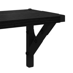 vidaXL Wandplanken 2 st Zwart Eiken 60 x 15 x 15,5 cm Bewerkt hout