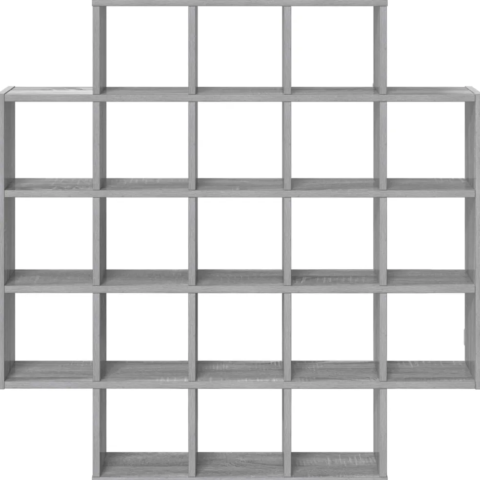 vidaXL Wandplank Grijs Sonoma 100 x 13 x 100 cm Bewerkt hout