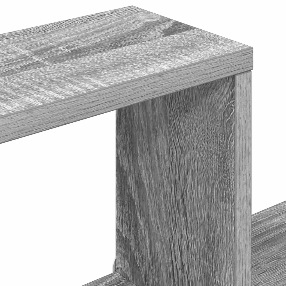 vidaXL Wandplank Grijs Sonoma 100 x 13 x 100 cm Bewerkt hout