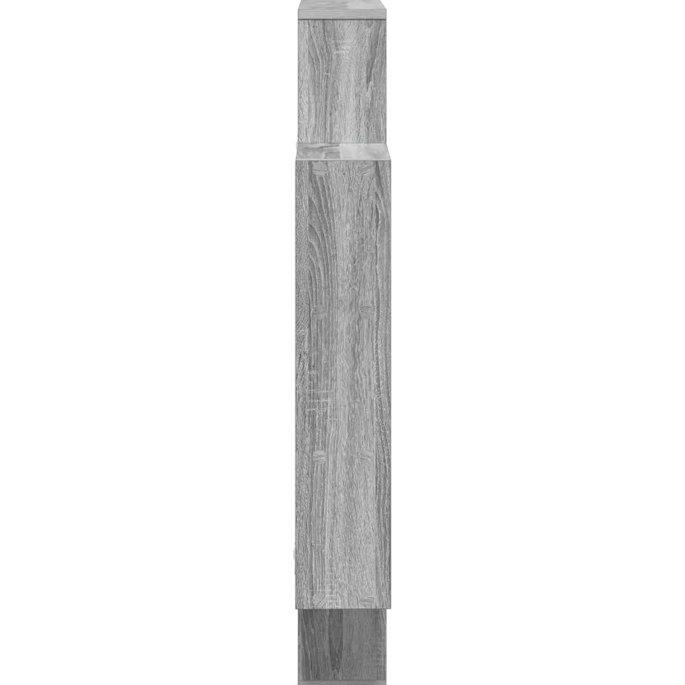 vidaXL Wandplank Grijs Sonoma 100 x 13 x 100 cm Bewerkt hout