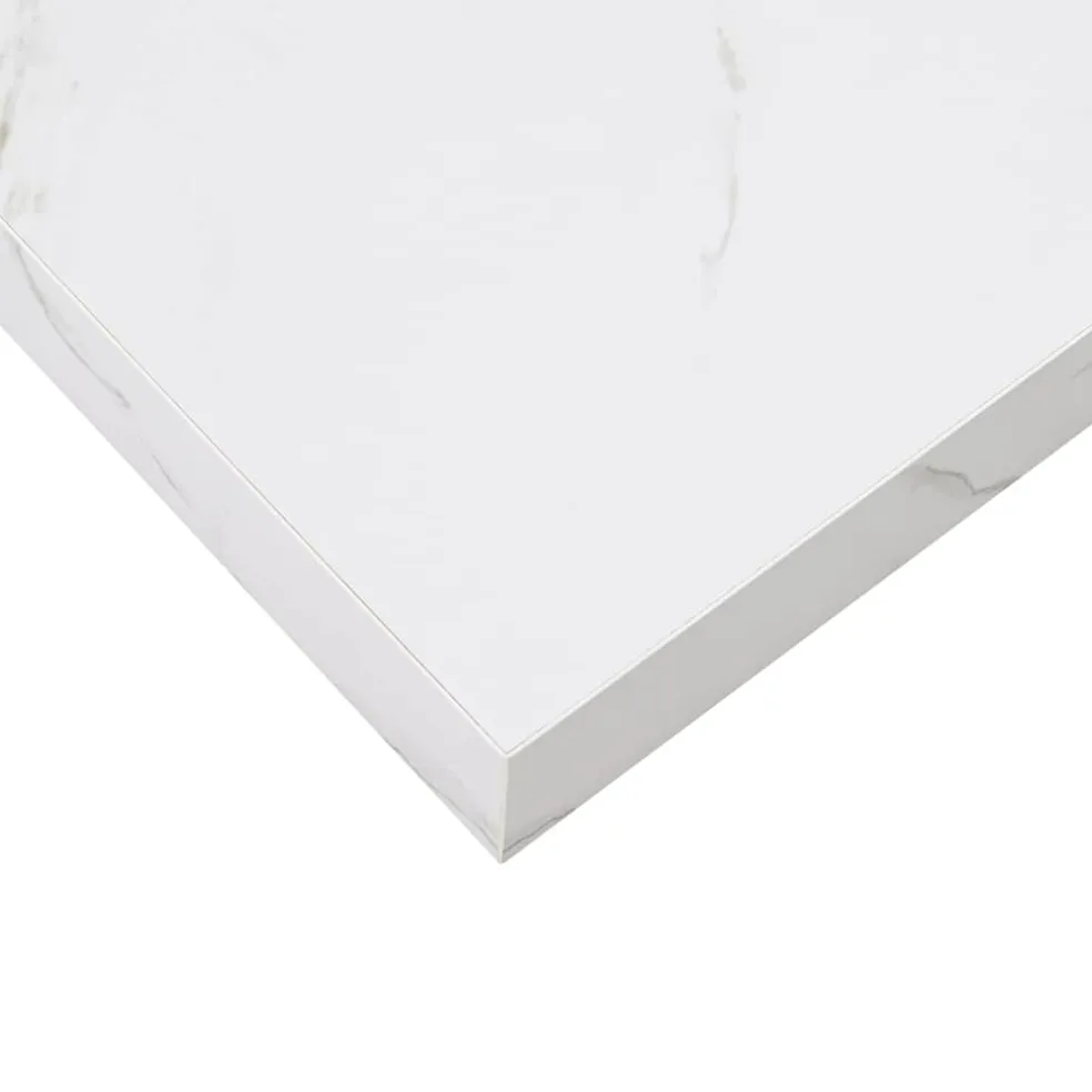 vidaXL Wandplank Muurmontage Wit Marmer 23 x 23,5 x 3,8 cm