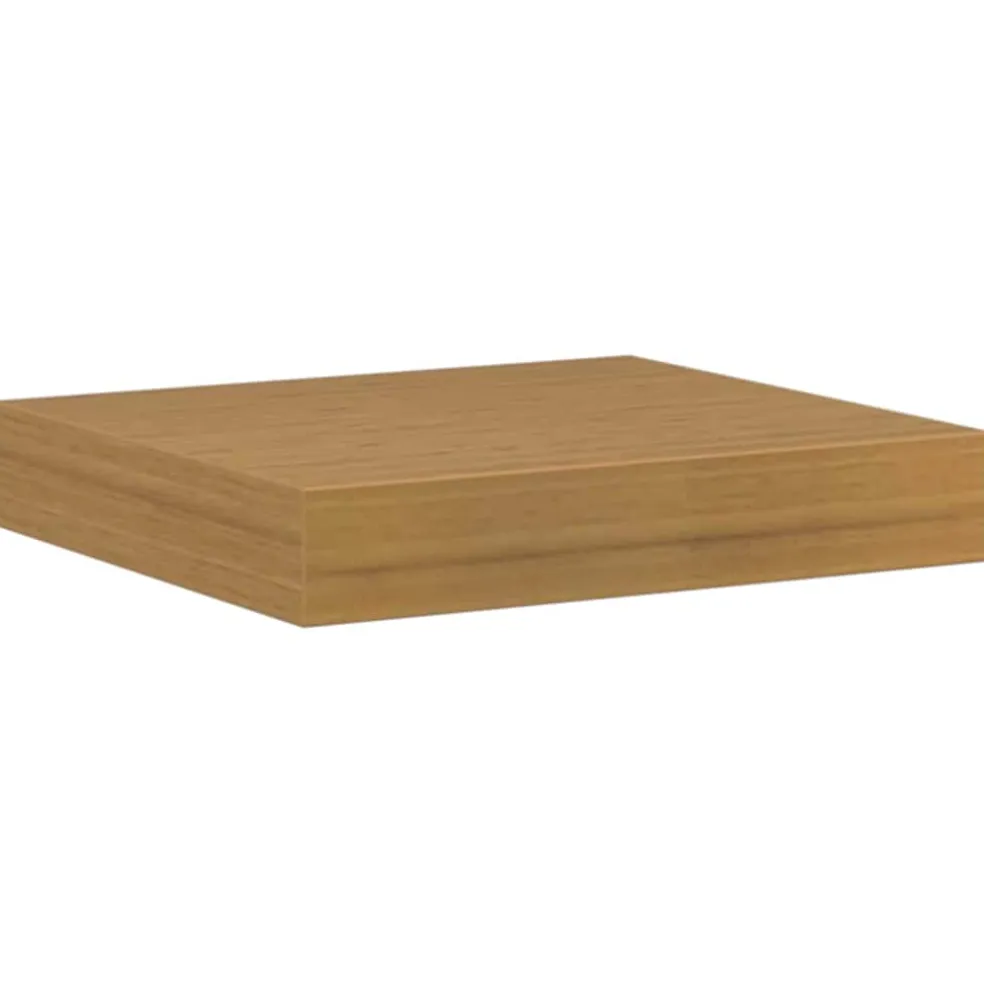 vidaXL Wandplank Muurmontage Beige 23 x 23,5 x 3,8 cm Bewerkt hout