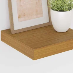 vidaXL Wandplank Muurmontage Beige 23 x 23,5 x 3,8 cm Bewerkt hout