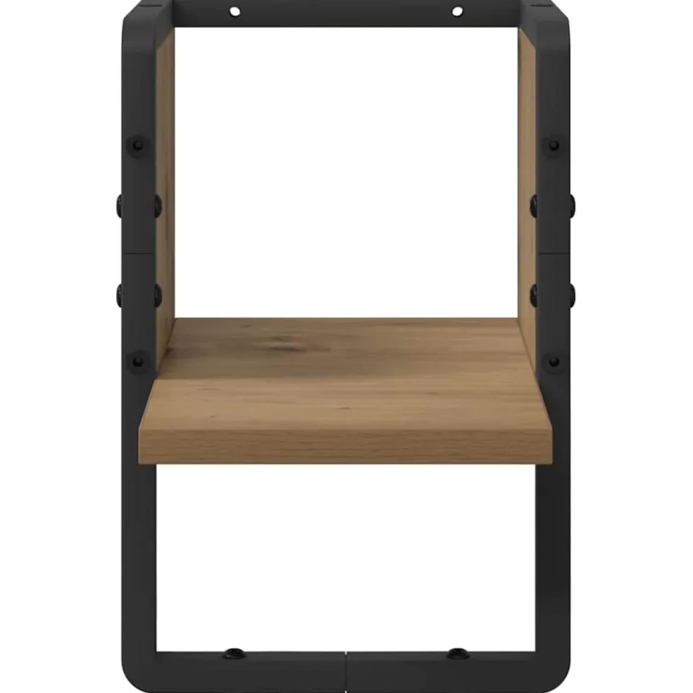 vidaXL Wandplank Muurmontage Ambachtelijk eiken 20 x 25 x 30 cm