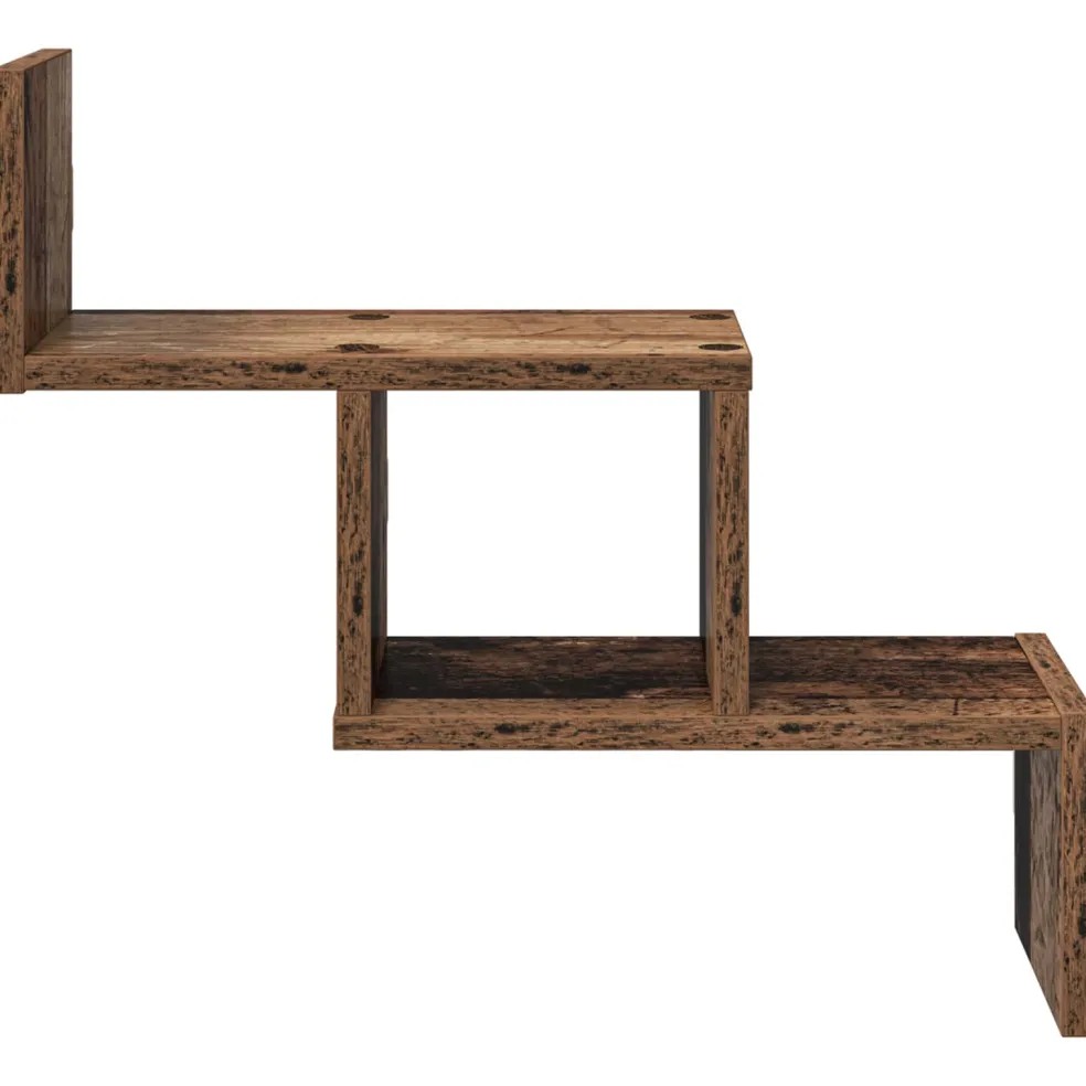 vidaXL Wandplank Oud hout 48 x 15 x 42 cm Bewerkt hout