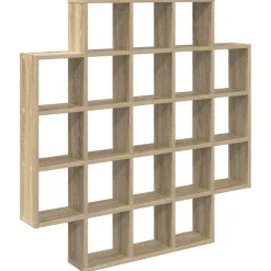 vidaXL Wandplank Sonoma Eiken 100 x 13 x 100 cm Bewerkt hout