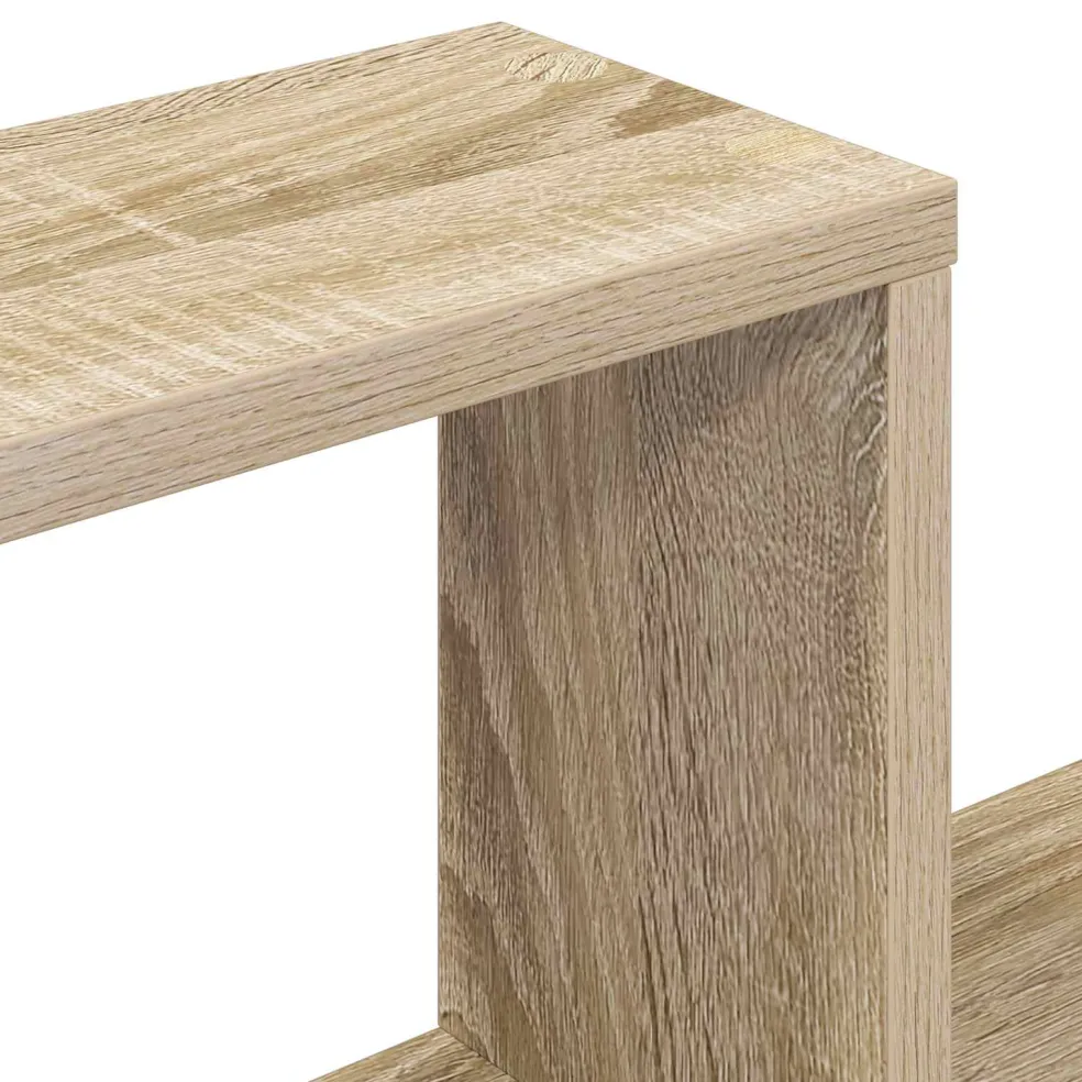 vidaXL Wandplank Sonoma Eiken 100 x 13 x 100 cm Bewerkt hout