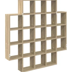 vidaXL Wandplank Sonoma Eiken 100 x 13 x 100 cm Bewerkt hout