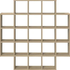 vidaXL Wandplank Sonoma Eiken 100 x 13 x 100 cm Bewerkt hout
