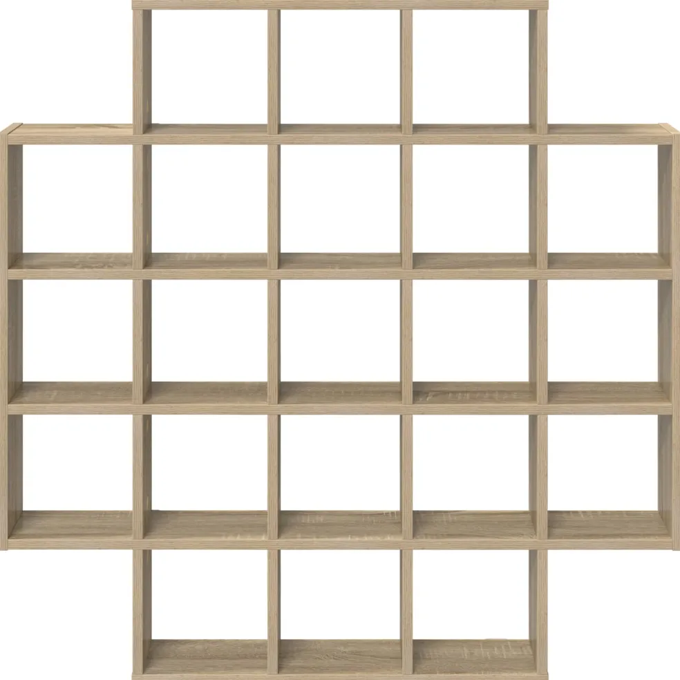vidaXL Wandplank Sonoma Eiken 100 x 13 x 100 cm Bewerkt hout