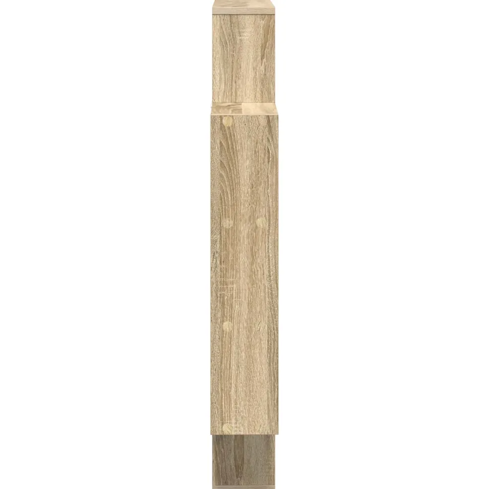 vidaXL Wandplank Sonoma Eiken 100 x 13 x 100 cm Bewerkt hout