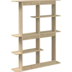 vidaXL Wandplank Sonoma Eiken 102 x 20 x 130 cm Bewerkt hout