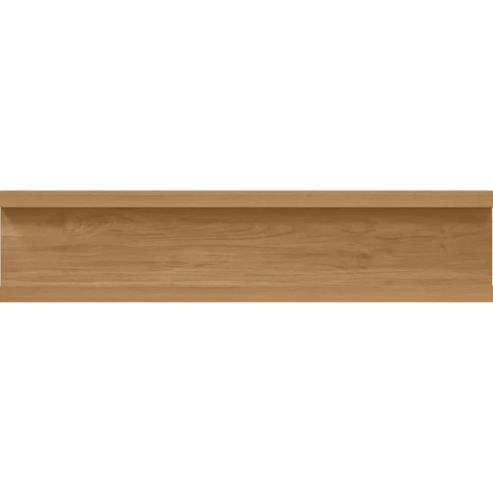 vidaXL Wandplank 2 st Bruin 40 x 9 x 3 cm Bewerkt hout