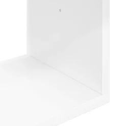 vidaXL Wandplank Wit 70 x 20 x 100 cm Bewerkt hout