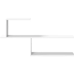 vidaXL Wandplank Wit 122 x 18 x 60 cm Bewerkt hout