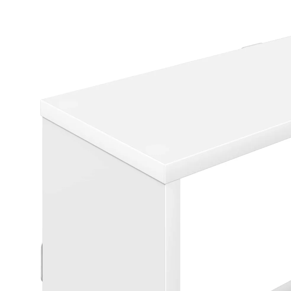 vidaXL Wandplank Wit 122 x 18 x 60 cm Bewerkt hout