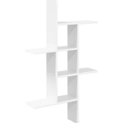 vidaXL Wandplank Wit 61 x 15 x 102 cm Bewerkt hout