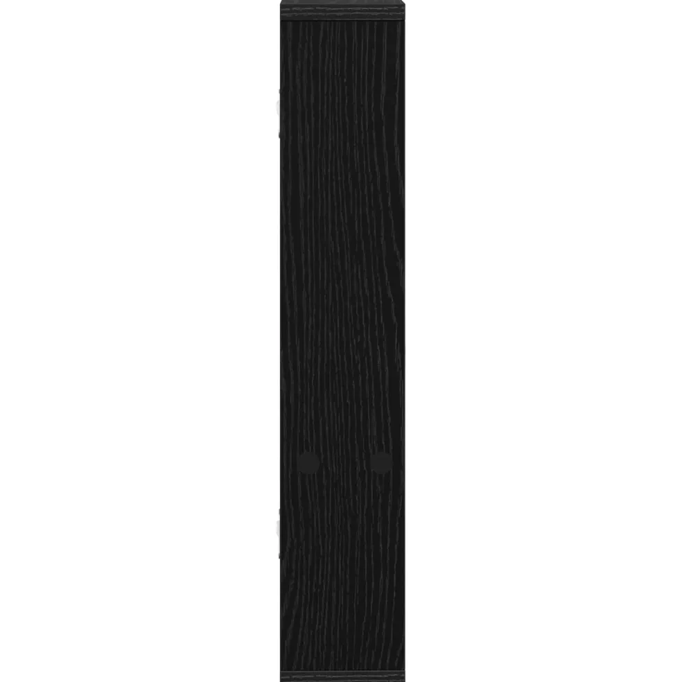 vidaXL Wandplank Zwart eiken 60 x 11 x 60 cm Bewerkt hout