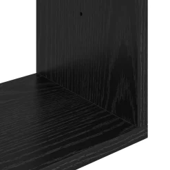 vidaXL Wandplank Zwart eiken 60 x 12 x 50,5 cm Bewerkt hout