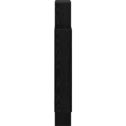 vidaXL Wandplank Zwart eiken 100 x 13 x 100 cm Bewerkt hout