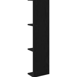 vidaXL Wandplank Zwart eiken 25 x 15 x 100 cm Bewerkt hout