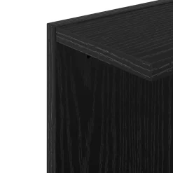 vidaXL Wandplank Zwart eiken 25 x 15 x 100 cm Bewerkt hout