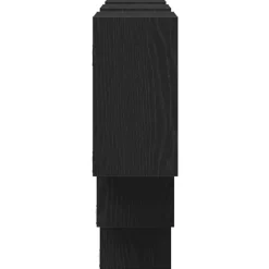 vidaXL Wandplank Zwart Eiken 159x18x66 cm Bewerkt Hout