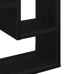 vidaXL Wandplank Zwart Eiken 36x16x90 cm Bewerkt Hout
