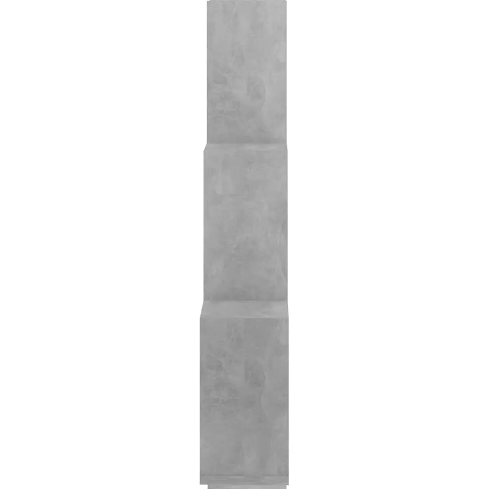vidaXL Wandschap kubus 78x15x93 cm bewerkt hout betongrijs