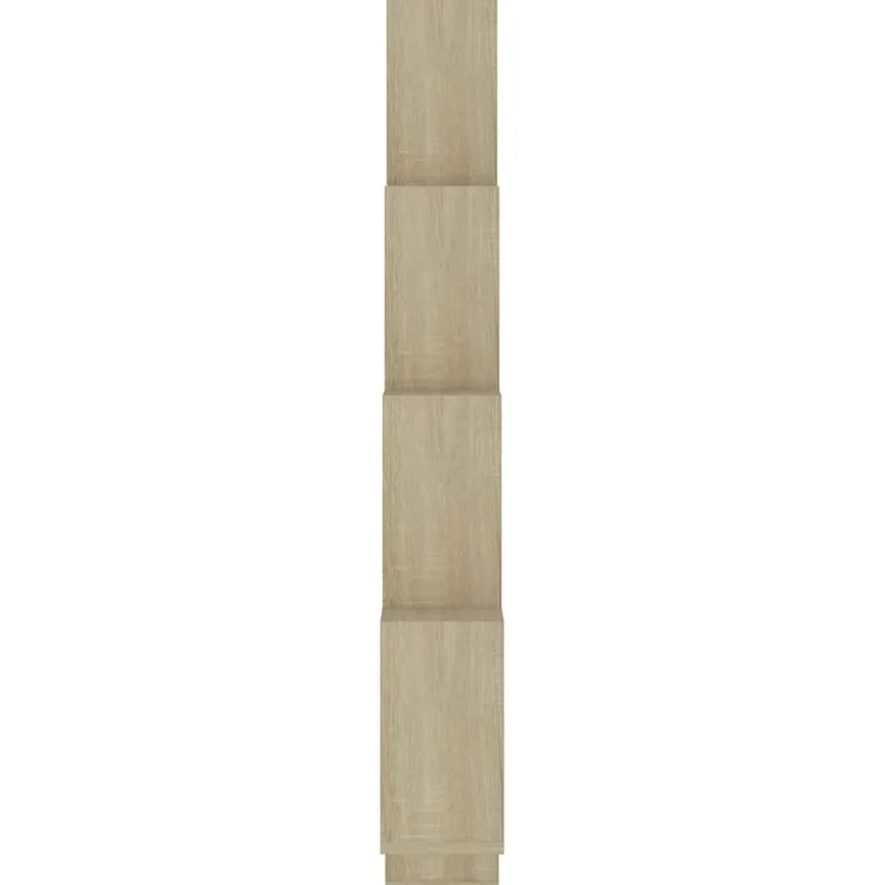 vidaXL Wandschap kubus 90x15x119 cm bewerkt hout sonoma eikenkleurig