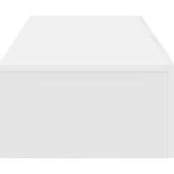 vidaXL Wandschap met lades 60x26,5x15 cm bewerkt hout wit