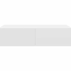 vidaXL Wandschap met lades 60x26,5x15 cm bewerkt hout wit
