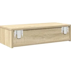 vidaXL Wandschap met lades 60x26,5x15cm bewerkt hout sonoma eikenkleur
