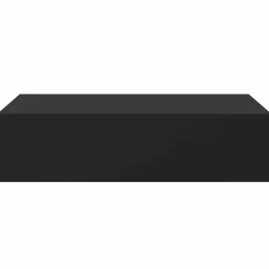 vidaXL Wandschap met lade 40x23,5x10 cm MDF zwart