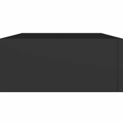 vidaXL Wandschap met lade 40x23,5x10 cm MDF zwart