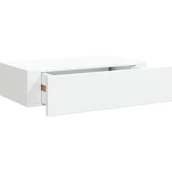 vidaXL Wandschap met lade 40x23,5x10 cm MDF wit