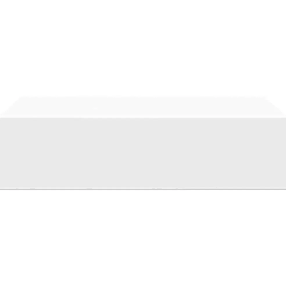 vidaXL Wandschap met lade 40x23,5x10 cm MDF wit