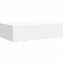 vidaXL Wandschap met lade 40x23,5x10 cm MDF wit