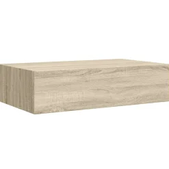 vidaXL Wandschap met lade 40x23,5x10 cm MDF eikenkleurig