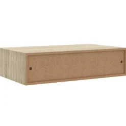 vidaXL Wandschap met lade 40x23,5x10 cm MDF eikenkleurig