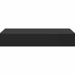 vidaXL Wandschap met lade zwevend 48x25x8 cm zwart