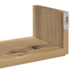 vidaXL Wandschappen 3 st bewerkt hout artisanaal eiken