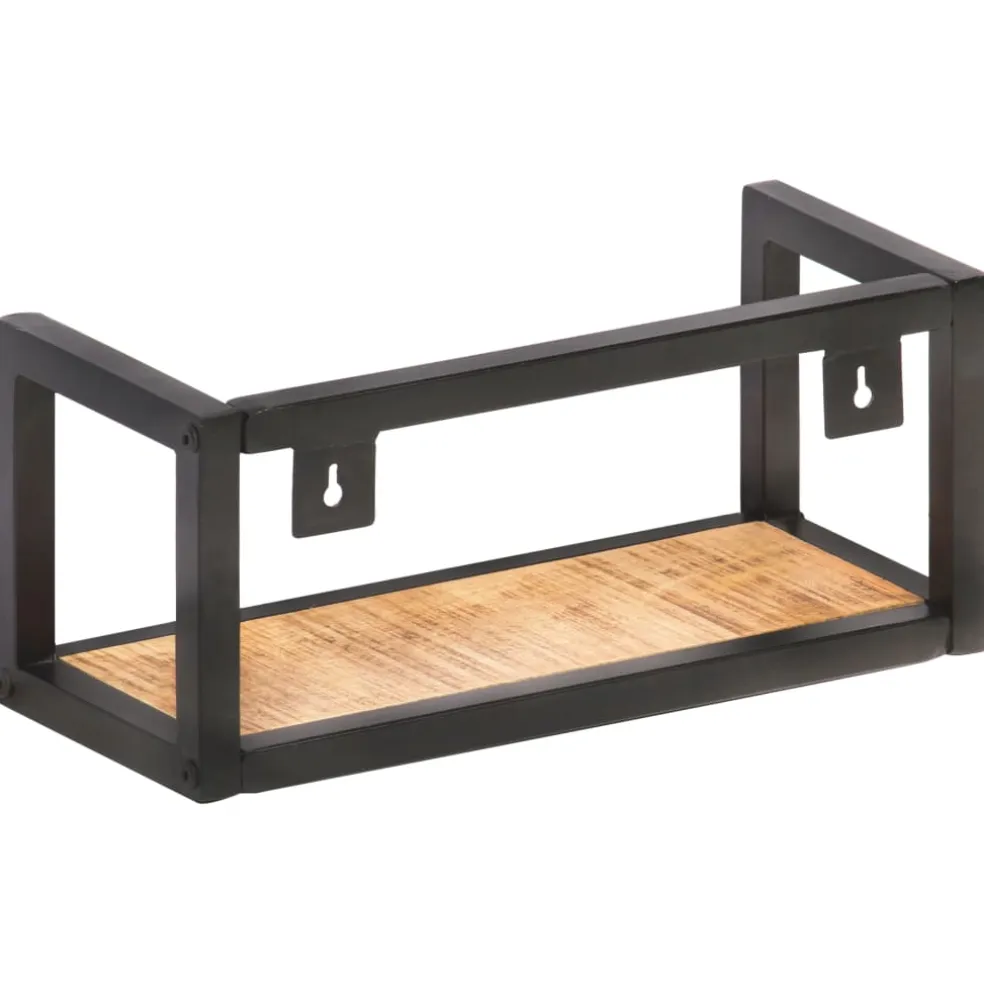 vidaXL Wandschappen 2 st 40 cm ruw mangohout