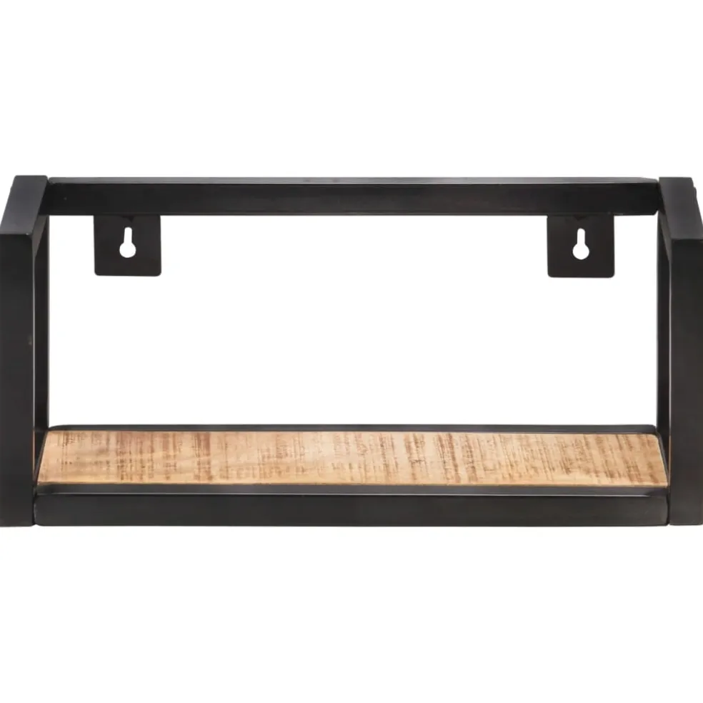 vidaXL Wandschappen 2 st 40 cm ruw mangohout