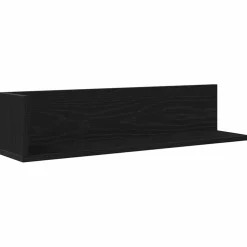 vidaXL Wandschappen 2 st 75x16,5x16,5 cm bewerkt hout zwart