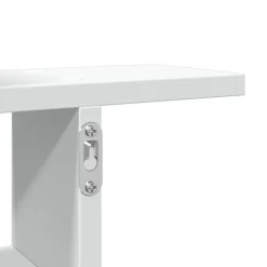 vidaXL Wandschappen 2 st 38x12x38 cm bewerkt hout wit