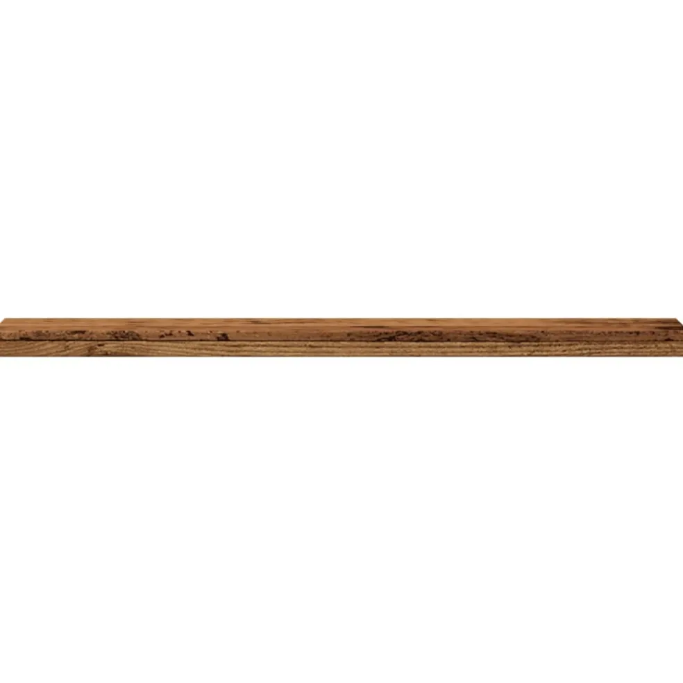 vidaXL Wandschappen 4 st 40x10x1,5 cm bewerkt hout oud houtkleurig