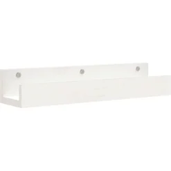 vidaXL Wandschappen 2 st 50x12x9 cm massief grenenhout wit